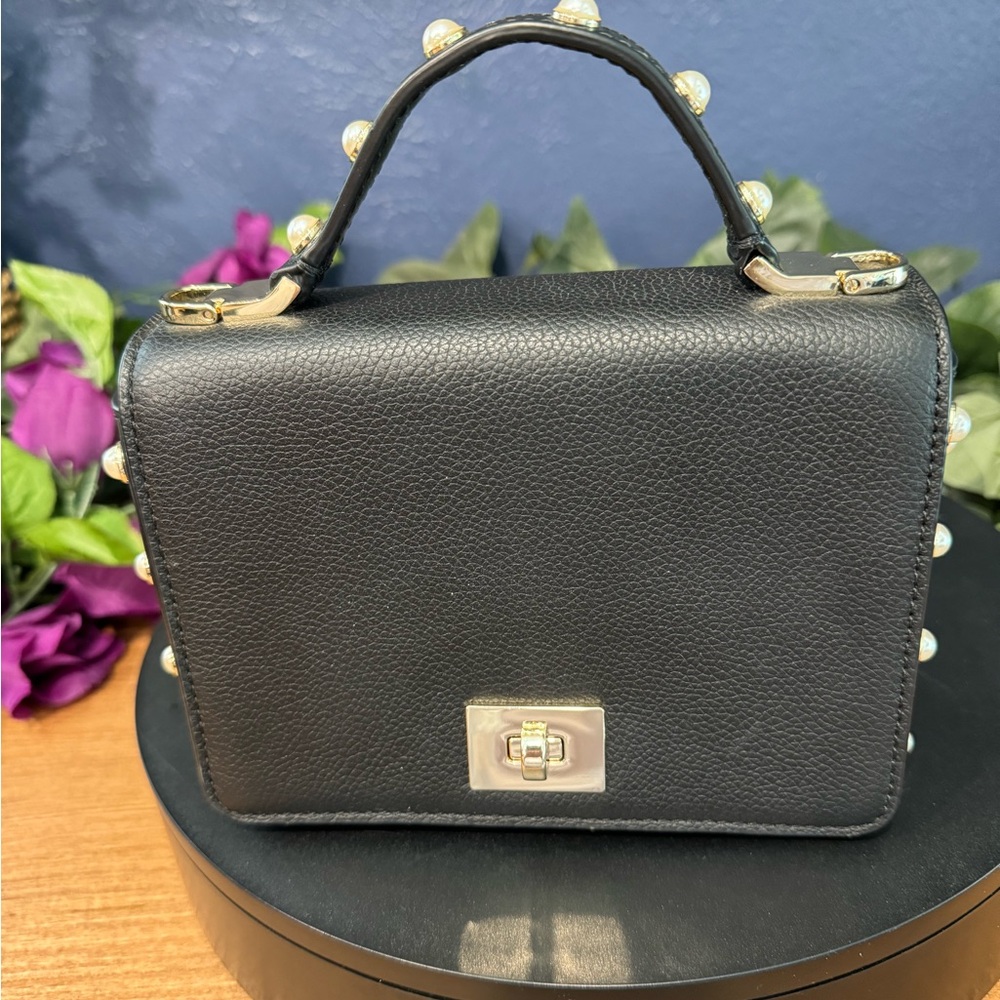 NWOT Kate Spade Serrano Place Pearl Maisie Black Mini Crossbody